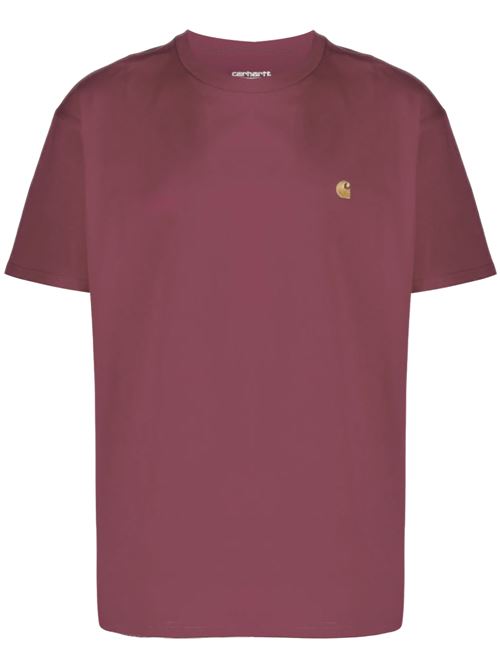 S/S Chase T-Shirt CARHARTT WIP | I0263912BBXXDUSTY FUCHSIA/GOLD